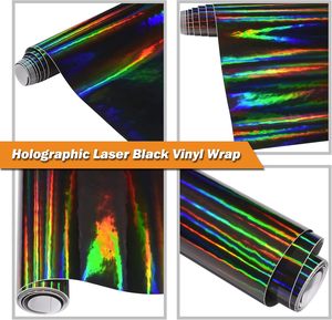 Gran oferta, envoltura de <span class=keywords><strong>vinilo</strong></span> para coche negro cromado iridiscente, película automática de alto <span class=keywords><strong>brillo</strong></span> con <span class=keywords><strong>brillo</strong></span> cromado que cambia de Color - Product Image 3