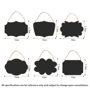 Nouvelle vente, petit <span class=keywords><strong>tableau</strong></span> noir en bois, à suspendre au mur, étiquette, panneau de message pour fête, mariage, mini <span class=keywords><strong>tableau</strong></span> noir en bois - Product Image 3