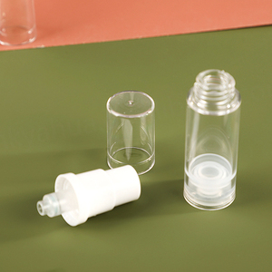 5ml 10ml 15ml Airless Plastic Lotion Pump <b>Bottles</b> Cylinder AS PP Empty Plastic Pump <b>Bottle</b> - Product Image 3