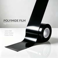 Film en polyimide noir (PI) conducteur thermique, dissipateur de chaleur, refroidissement électronique, blindage EMI, rouleau flexible, isolation haute température