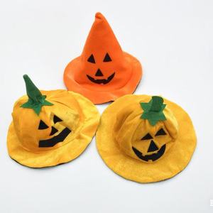 Chapeau de citrouille d'Halloween personnalisé SOLPOP, chapeau Jack O'Lantern, casquette décorative amusante en forme de citrouille, costume de fête d'Halloween pour femmes et hommes - Product Image 1