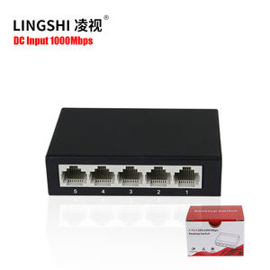 Switch de Red Plug and Play de 5v, Switch Ethernet Gigabit de 5 Puertos Sin Administrar - Product Image 1