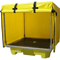 Bâche d'extérieur coupe-vent anti-poussière IBC cache-poussière imperméable PVC IBC avec fermeture éclair