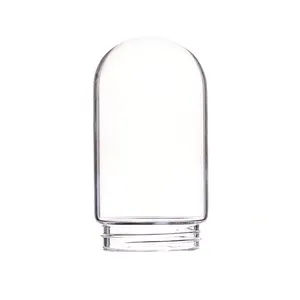 مخصص بالجملة مصنوع يدويًا شفاف بوروسيليكات زجاج أسطواني عاكس الضوء مع سطح كروي