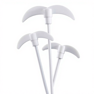 Pagaie d'agitation en <span class=keywords><strong>PTFE</strong></span> résistante aux acides et aux alcalis, lame d'agitation de type <span class=keywords><strong>plaque</strong></span> en croissant, bouchon d'agitation F4 - Product Image 1