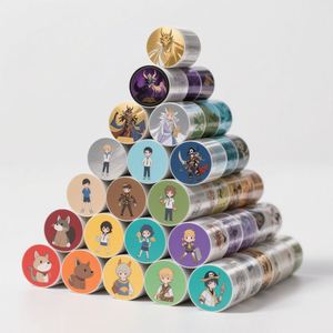 Waterproof Custom Self Adhesive Vinyl <b>Logo</b> Design Printed <b>Sticker</b> Oval Label for Packing - Product Image 2
