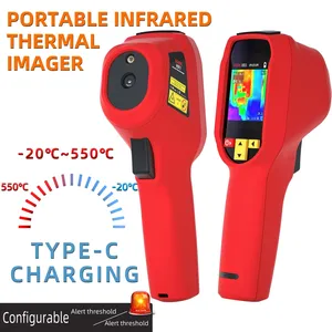 Caméra thermique HX1 professionnelle portable, résolution 320x240, -20~550°C, 15 palettes de couleurs, sensibilité thermique, sans sauvegarde - Product Image 2