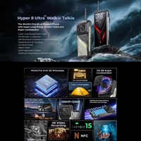 Version Globale 5G HOTWAV Hyper 8 Ultra Téléphone Robuste Talkie-walkie, 12 Go + 512 Go, Écran 6,8 Pouces Android 15 Octa Core