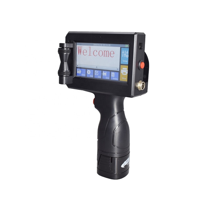 Max Height 12.7mm Multicolor Automatic Handheld Inkjet Printer Ink Jet Printer Code Machine
