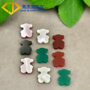 <span class=keywords><strong>Colgante</strong></span> de Trébol de Ágata Natural al por Mayor de Fábrica, Piedra Preciosa Suelta para Fabricación de Joyería - Product Image 1