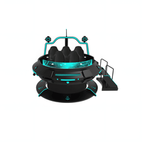 Simulateur VR UFO 9D de haute qualité, rotation à 360°, 2 passagers, machine d'amusement commerciale en métal et fibre de verre