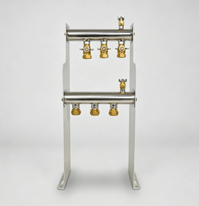 Colector de Calefacción por Suelo Radiante GHTECH GHNOR3p de 3 Puertos, Acero Inoxidable, Sistema de Calefacción Hidrónica por Agua Caliente, 256*135*625mm - Product Image 1