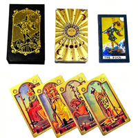 Reproduction classique personnalisée du jeu de tarot de Marseille - Style français antique pour usage familial, cartes de divination minimalistes avec symboles pip