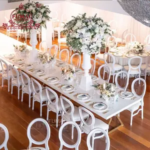 Cadeira acrílica de banquete empilhável de alumínio do casamento moderno para jantar