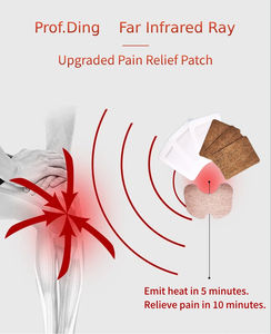 Prof.Ding OEM Parches para aliviar el dolor de hombro Parche de terapia magnética Parche para aliviar el dolor de rayos infrarrojos lejanos 6 unids/caja - Product Image 6