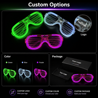 Nuevas Gafas con Marco de Alambre y Luces LED, Gafas Brillantes para Fiestas, Juguetes para Niños para Festivales y Carnavales, Accesorios para Ambiente de Discoteca