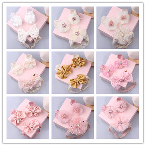 Konlee Chống Trượt Váy Vớ Và Headband Set Hot Bán Ưa Thích Vương Miện Công Chúa Ren Hoa Cung Cho Mùa Đông - Product Image 3