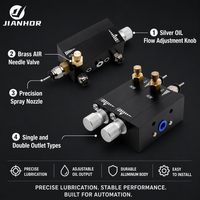 Pompe de lubrification pneumatique à impulsions simple/double sortie MQL pour machine-outil CNC et buse de découpe