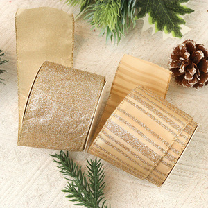 Cinta de Cristal con Borde Brillante de 2.5 Pulgadas, Diseño Industrial, Cinta Navideña para Envolver Regalos y Decorar Árboles - Product Image 6