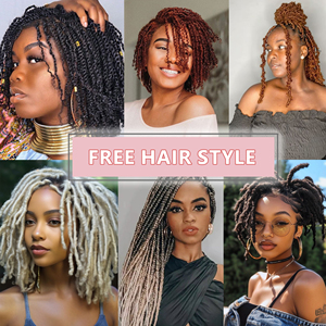 ANNA # sale e pepe 50g 100% <span class=keywords><strong>capelli</strong></span> umani sfusi alla rinfusa Afro crespo per parrucchiere/stilista - Product Image 6