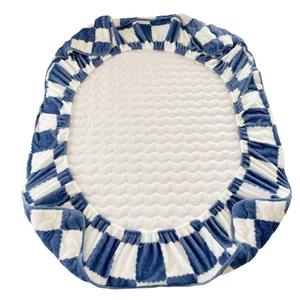 Leite Velo Algodão Checkerboard Bed Head Atacado Plus Fleece Bed Cover Capa de colchão Coral Fleece Bed Cover - Product Image 3