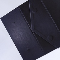 Caja Cosmética Personalizada Minimalista en Negro Mate con Diseño Geométrico, Empaque Premium para Gafas y Cuidado de la Piel