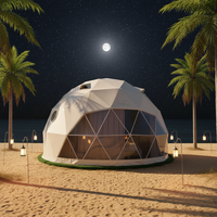 Tente dôme géodésique de luxe de 6 m pour événements de mariage en plein air, tente de glamping robuste pour fêtes