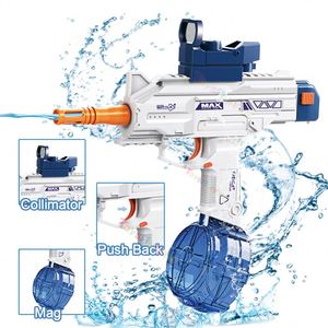 Pistola de Agua Electrónica Totalmente Automática, Pistola de Juguete de Plástico para Jugar en Verano, Pistola de Agua Profesional que Funciona con Batería para Piscina - Product Image 5