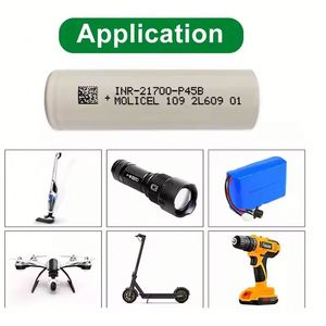 แบตเตอรี่ลิเธียมไอออนแบบชาร์จได้ Molicel Inr 21700 P45b 5000mAh สำหรับอุปกรณ์เสริม S - Product Image 4