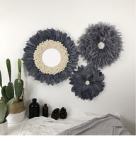 Dekorasi Dinding Topi Juju Bulu Gaya Nordic Boho Afrika Modern Grosir untuk Dijual Dekorasi Rumah Natal Ruang Tamu Kamar Tidur