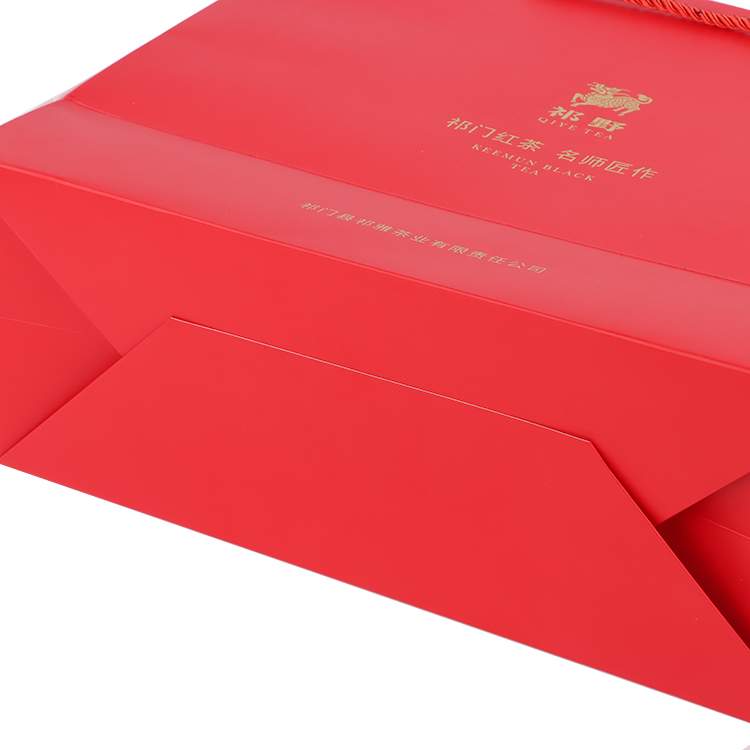 promotion custom printed logo food package shopping tote kraft paper bag