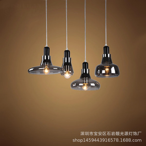 Modern Minimalist Glass Pendant <b>Light</b> Multi Head Led Chandelier For Restaurant Cafe Bar Dining Room Lighting - Product Image 4