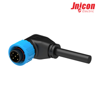 Connecteur de charge EV multipin 10A pour M16, coudé, mâle/femelle, avec aiguille en cuivre plaqué or, IP67, pour connexions de câbles