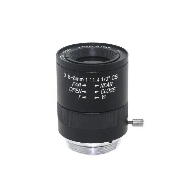 Lente de montagem de lente varical manual cctv, lentes para câmeras de segurança cctv cw 3.5-8mm f1.4 cs