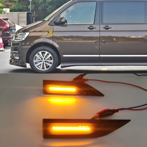 Indicador lateral dinámico LED para coche, luz intermitente para VW Volkswagen Transporter T6 Multivan Caddy - Product Image 6