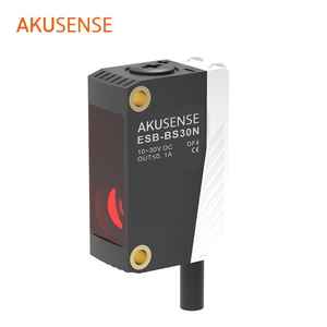 Akusense ESB Series 2M Cable de 4 núcleos 200mm Óptico BGS Rango de detección Fotocélula Sensor fotoeléctrico con soportes - Product Image 2