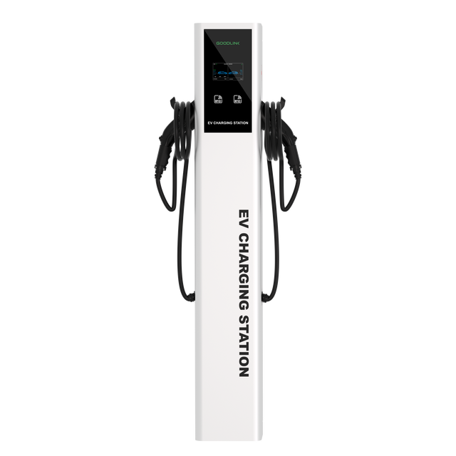 Wholesale Factory New Condition AC EV Charging Station Single Double Charging Cable 7KW+7KW RFID Card App Control Floor-Mounted