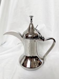 Théière en acier inoxydable doré <span class=keywords><strong>design</strong></span> arabe vintage Pot de Moka de style moderne avec couvercle à long bec pour le café du Moyen-Orient - Product Image 5