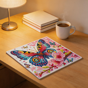 Kit Pittura Diamante 5D Quadrata, <span class=keywords><strong>Arte</strong></span> Fai-da-te con Farfalle e Perle per Principianti - Product Image 3