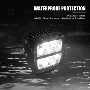 OEM Wholesale Tractor Spot Flood square Ip68 Ip69k Cool White 55w 24v 12v 4x4 4 Inch Waterproof <b>Led</b> <b>Work</b> <b>Light</b> - Product Image 5
