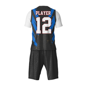 Four Way Stretch Stoff Jugend 7 auf 7 Fußball ärmelloses Hemd Jugend Fußball Trikots 7 v7 Fußball Uniformen Sets - Product Image 3