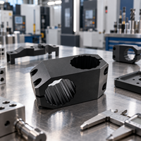 Pièces automobiles sur mesure en aluminium usinées CNC, anodisées noires, fraisage CNC, tournage, perçage, pièces détachées automobiles, production en série