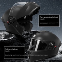 Nouveau casque de moto modulaire homologué DOT, coque en ABS, double visière, toutes saisons
