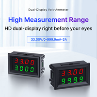 RD DC 4-Digit 33V 0-999.9mA-3A Voltmeter Ammeter Presisi Tinggi Dual Digital Volt Meter Gauge Layar LED Volt-Ammeter
