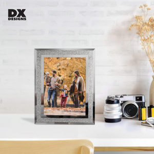DX Thiết kế khung ảnh lấp lánh long lanh Pha Lê Bạc khung ảnh cho khung đám cưới cho bữa tiệc gia đình - Product Image 5