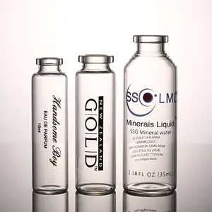 15毫升平肩玻璃喷雾瓶和25毫升香水玻璃瓶优质精油和化妆品小瓶