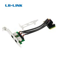 LR-LINK Mini PCle double port Gigabit cuivre Ethernet carte RJ45 LAN M.2 adaptateur NIC basé Intel I350 pour serveur