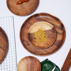 Assiettes jetables <span class=keywords><strong>pour</strong></span> bébé en <span class=keywords><strong>bois</strong></span> d'acacia écologiques, personnalisables en gros, avec design minimaliste et logo sur mesure <span class=keywords><strong>pour</strong></span> la cuisine - Product Image 1