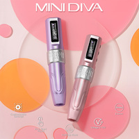 POPU Mini Diva, machine rotative professionnelle PMU sans fil, basse tension 2V, 1 batterie supplémentaire, machine de maquillage permanent