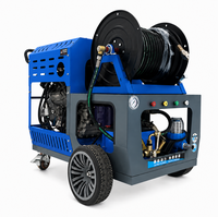 Nettoyeur de canalisations haute pression diesel 37HP, 2900psi, 84Lpm, machine de nettoyage de canalisations pour le débouchage des égouts